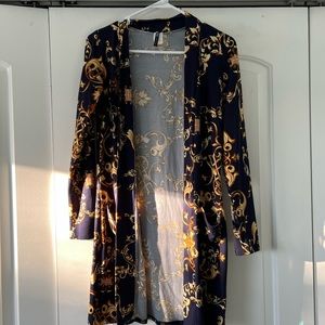 Navy and Yellow Sweater